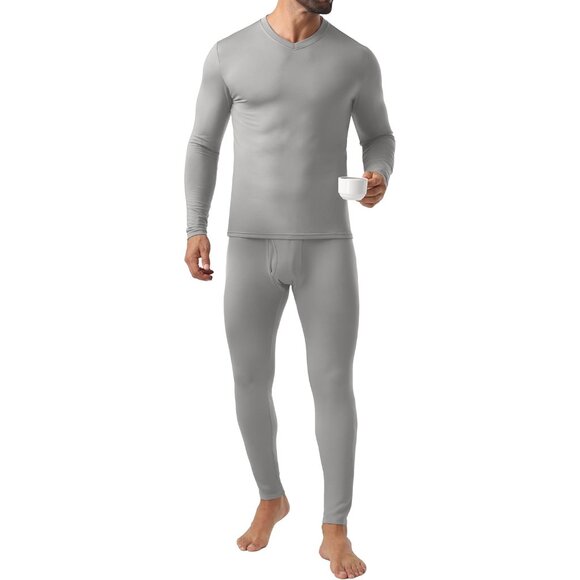 Thermal Underwear for Men Long Johns Thermal Fleece Lined Long Underwear Base La - Picture 5 of 5
